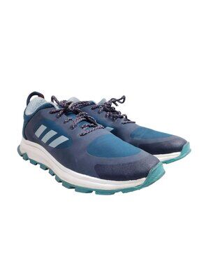 Adidas Mens Size 11 Response Trail X Running Shoes Navy Blue/Teal